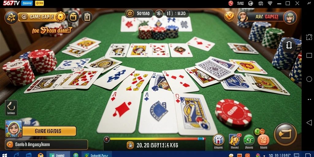 Tampilan gameplay Gaple yang seru dan interaktif di 567TV.