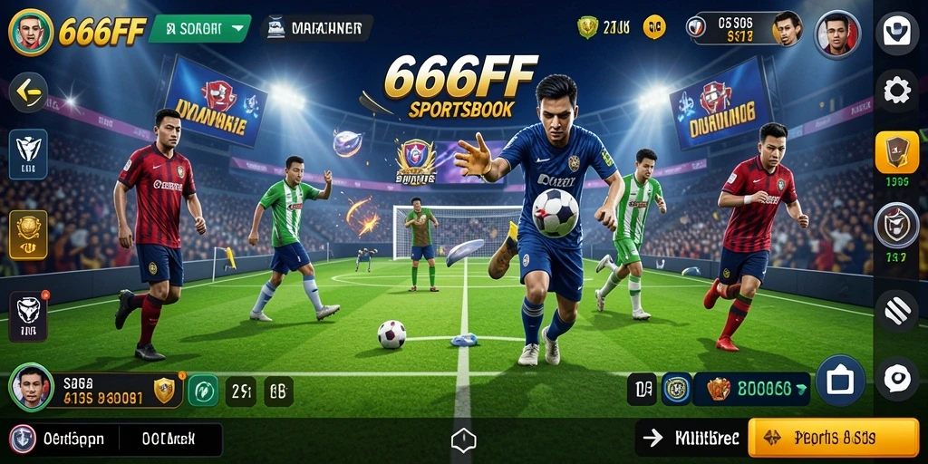 Tampilan gameplay Sportsbook di aplikasi 666FF.