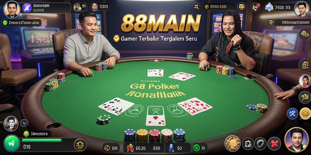 Gameplay menarik dalam aplikasi Poker 88MAIN.