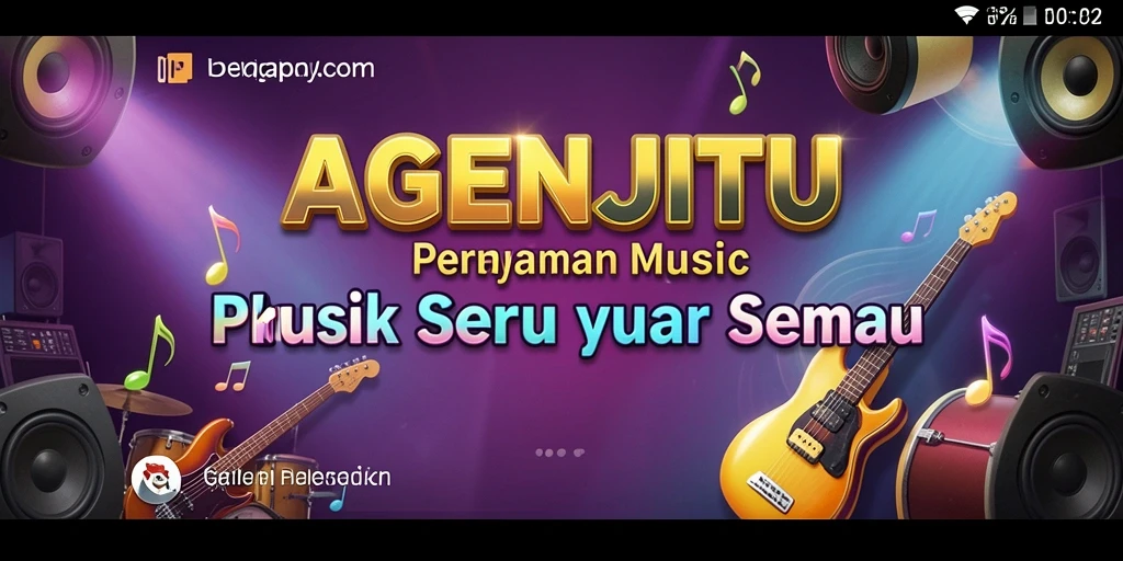 Tampilan gameplay AGENJITU menampilkan keseruan berinteraksi dengan musik.