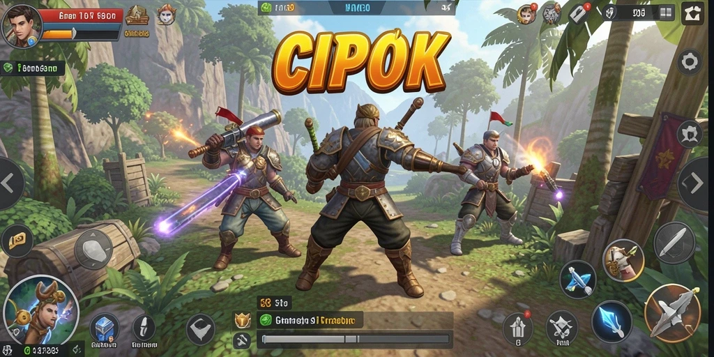 Tampilan gameplay menarik dari CIPOK dengan strategi SLG yang mendebarkan.