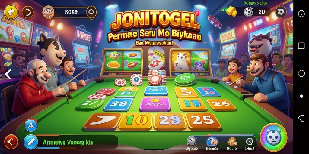 Tampilan menarik dari gameplay Bingo di JONITOGEL.