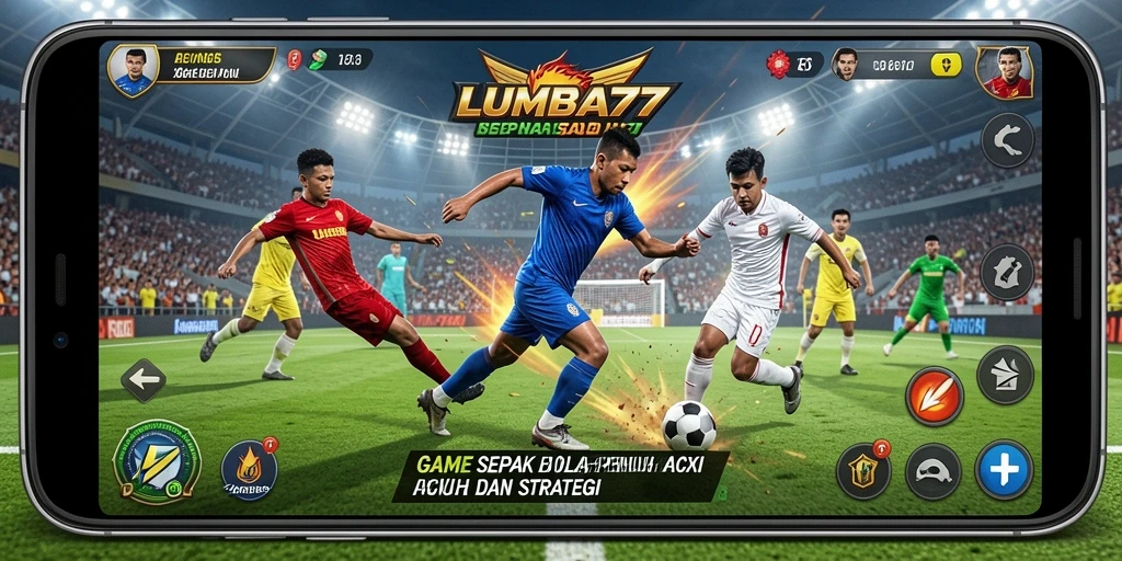 Gameplay LUMBA77 yang intens dan mendebarkan saat bermain sepak bola.