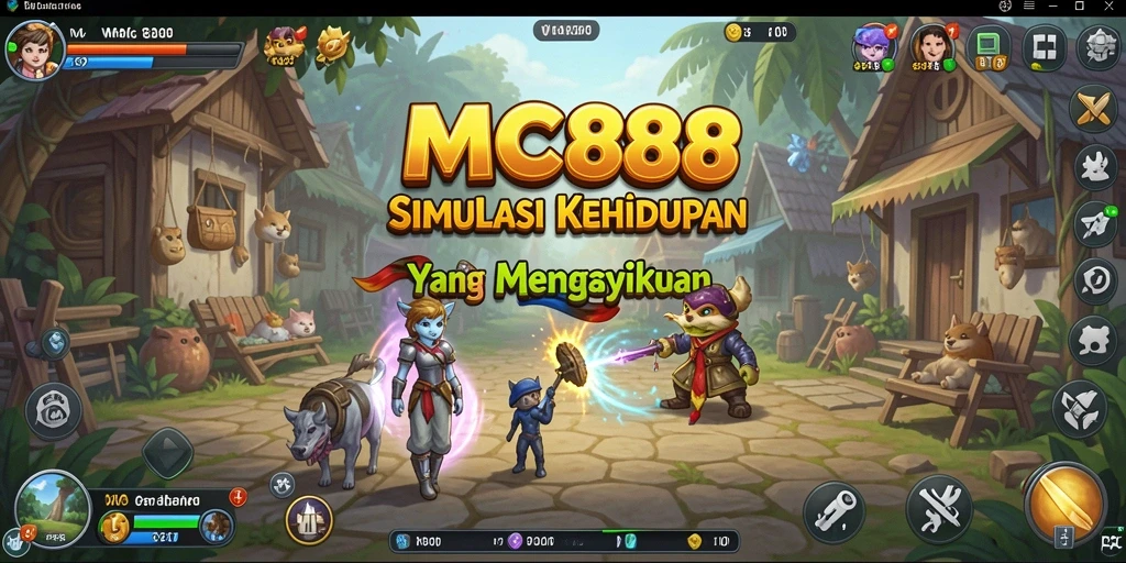 Tampilan gameplay MC888 yang mendalam dan interaktif.