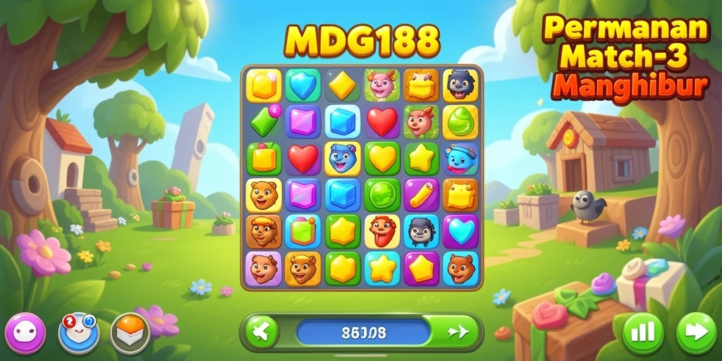 Screenshot dari gameplay MDG188 yang penuh warna dan menarik.