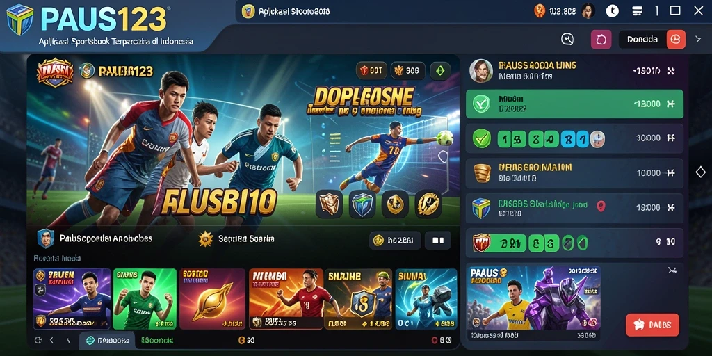 Screenshot PAUS123 menampilkan berbagai pilihan taruhan olahraga.