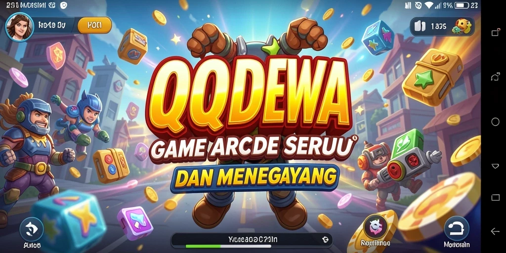 Tangkapan layar QQDEWA menampilkan gameplay Arcade yang seru dan menantang.