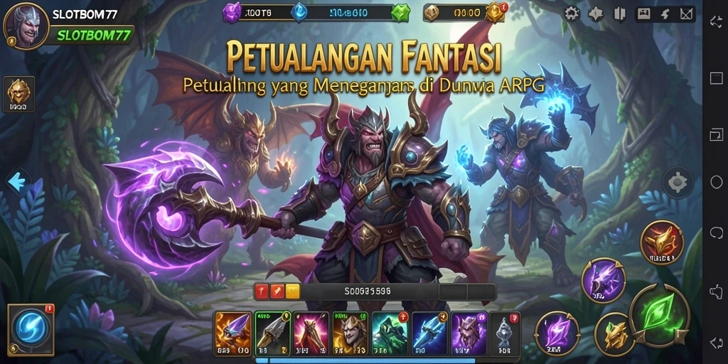 Tangkapan layar gameplay menarik dari SLOTBOM77 yang menunjukkan pertarungan seru.
