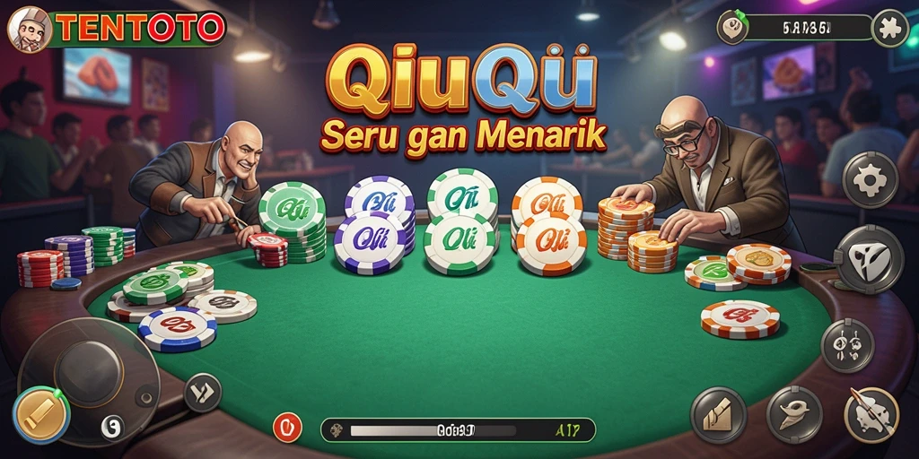 Tampilan screenshot TENTOTO yang menampilkan aksi seru QiuQiu.